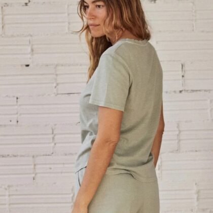 Casual V Neck T Shirts for Women Mesh Short Sleeve Dressy Tops